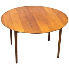 1950s Solid Teak Dining Table by Hvidt & Molgaard