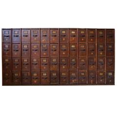 Antique Pine Apothecary Cabinet, 1900s