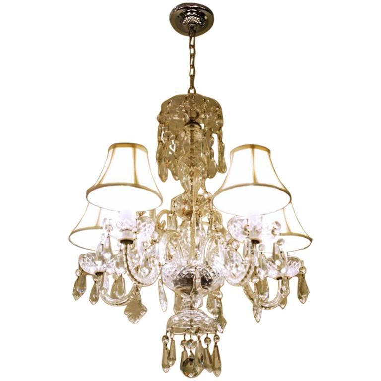 Exceptional Hollywood Crystal Chandelier For Sale