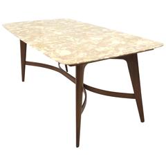 Onyx and Mahogany Dining Table, 1950s