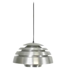 Modernist Aluminium Scandinavian Hanging Lamp, 1960s, Made in Sweden 6