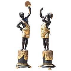 Elegant Pair of French Blackamoors - Early 19th Century 10