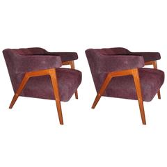 Pair of Mid-Century Modern Arm Lounge Chairs 11