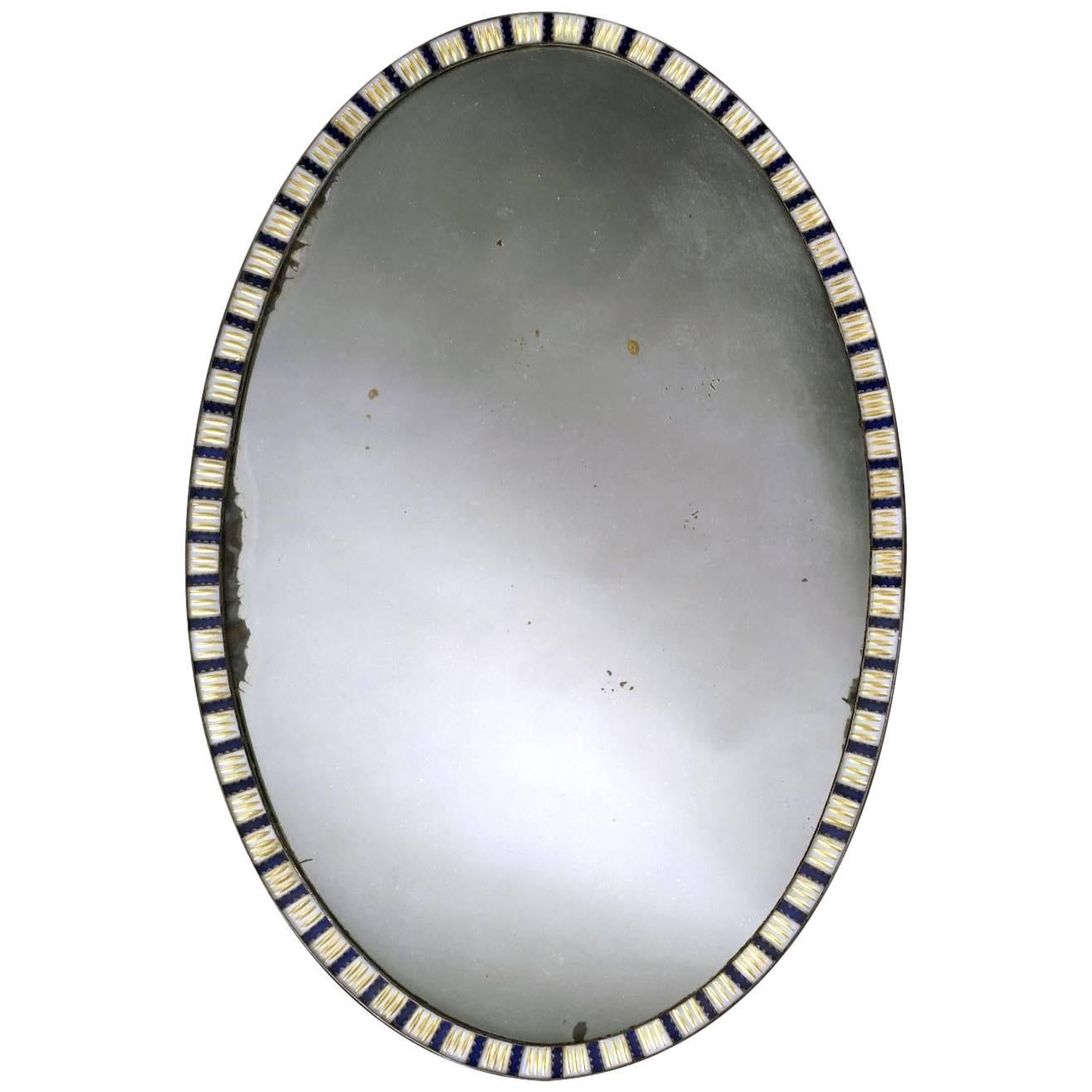 Irish George III Oval Mirror For Sale
