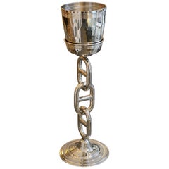 Hermes Style Wine Cooler in Polished Stainless Steel