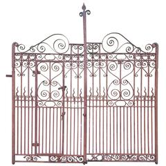Pair of Used Iron Driveway or Garden Gates