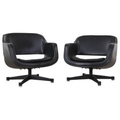 Pair of Swivel Club Chairs by Eero Aarnio for Asko, Finland