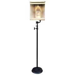 Vintage Industrial Stage Light Floor Lamp by Capitol Theatre Entertainment Co