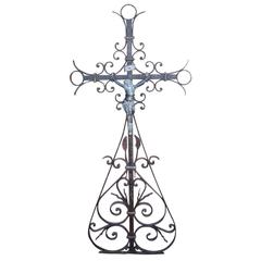 French 19th Century Garden Crucifix 2