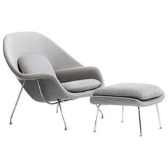 Eero Saarinen Womb Chair und Ottomane
