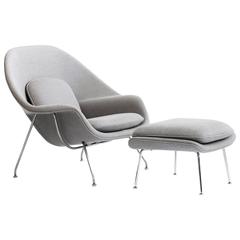 Used Eero Saarinen Womb Chair and Ottoman