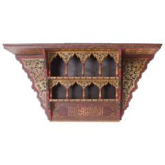 Vintage Early 20th Century Moroccan Wall Shelf