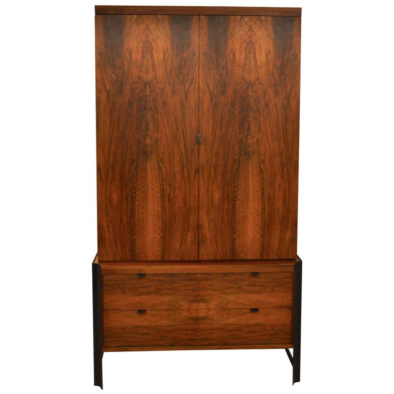 Mid-Century Romweber Wardrobe or TV Cabinet with Steel Hardware at 1stDibs  | romweber armoire, romweber tv armoire, romweber armoire entertainment  center