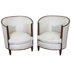 Pair of Art Deco Tub Chairs