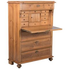 Antique Pine Secretary Desk from Sweden, circa 1860 10