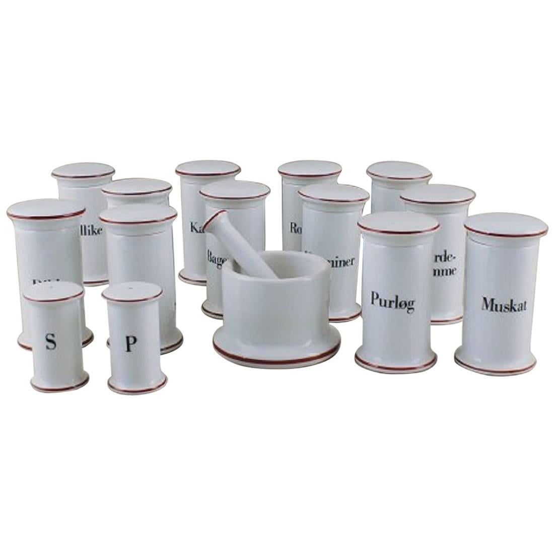 12 Pieces, B&G 'Bing & Grondahl' Spice Set