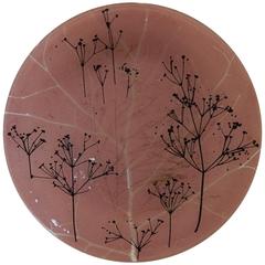 Higgins Modern Glass, Trees Motif with Pink Background 10
