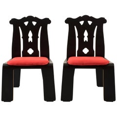 Pair of Robert Venturi Chippendale Chairs for Knoll