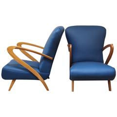 Pair of 1950s Italian Armchairs 4