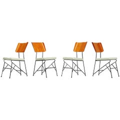 Carlo Ratti Dining Chairs for Legni Curva, Italy, 1950