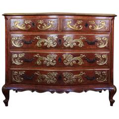 1950s Spanish Red Lacquer Commode