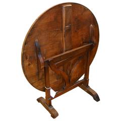 French Tilt-Top Wine Tasting Table 12