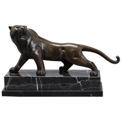 Bronze Tiger Sculpture