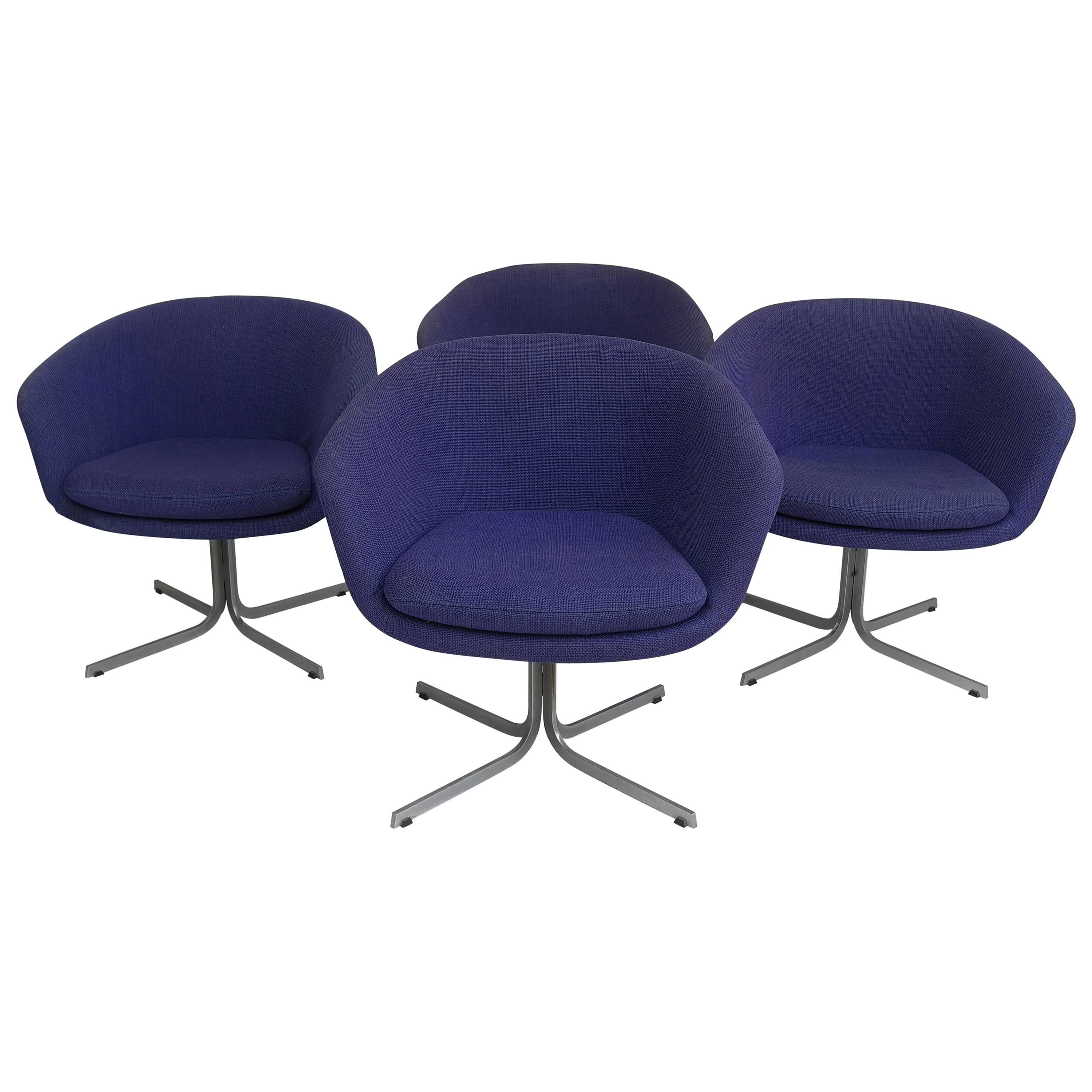 Rare Set of Four Pierre Paulin F8800 Tulip Chairs by Artifort, 1963