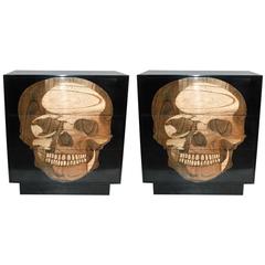 Pair of Sculptural Skull Commodes 12