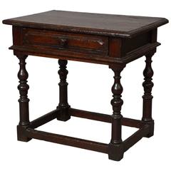 Baroque Italian Walnut Side Table