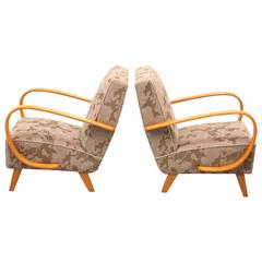 Pair of Jindrich Halabala Lounge Chairs