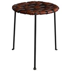 Iron and Leather Stool by Lila Swift and Donald Monell 6