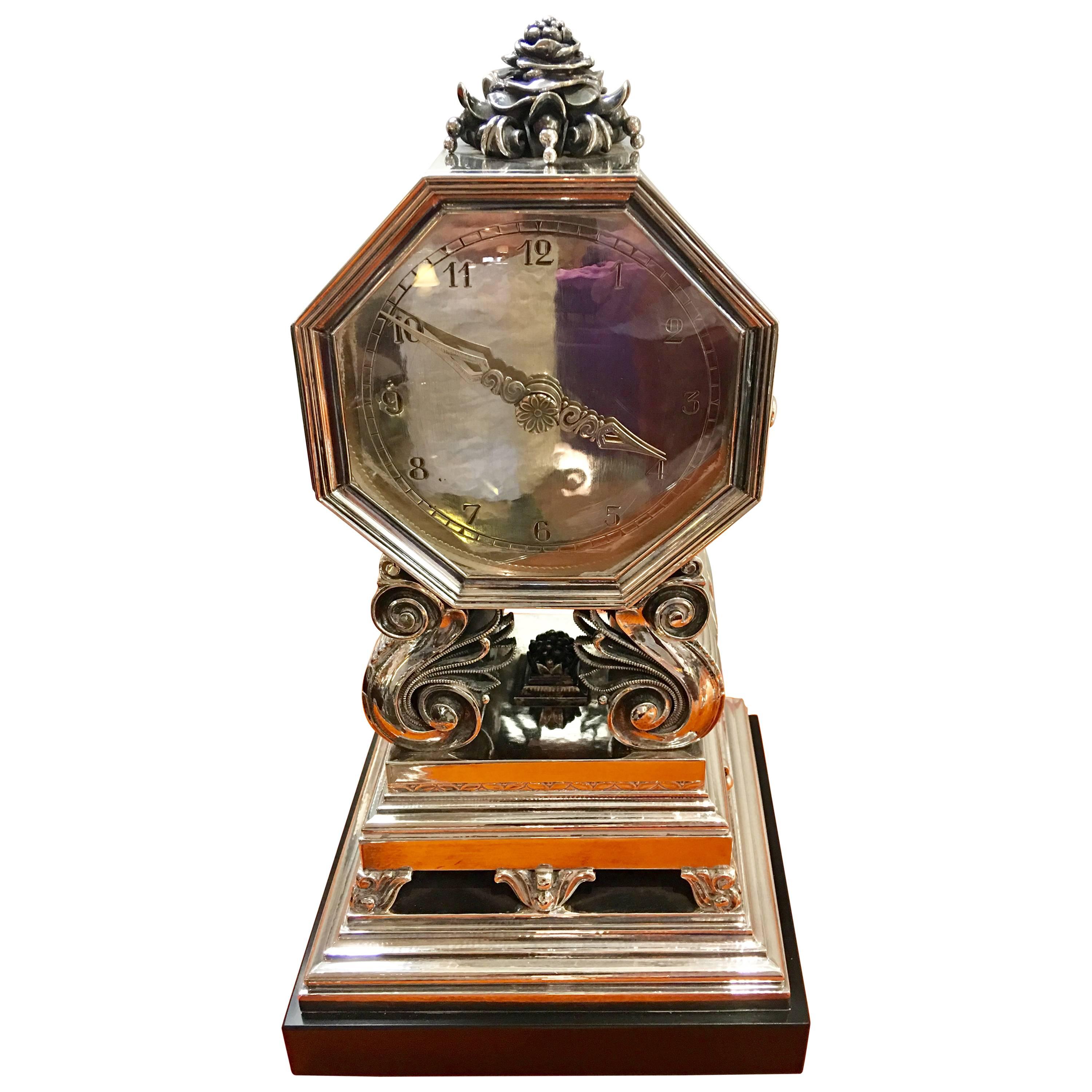 Georg Jensen Mantel Clock For Sale