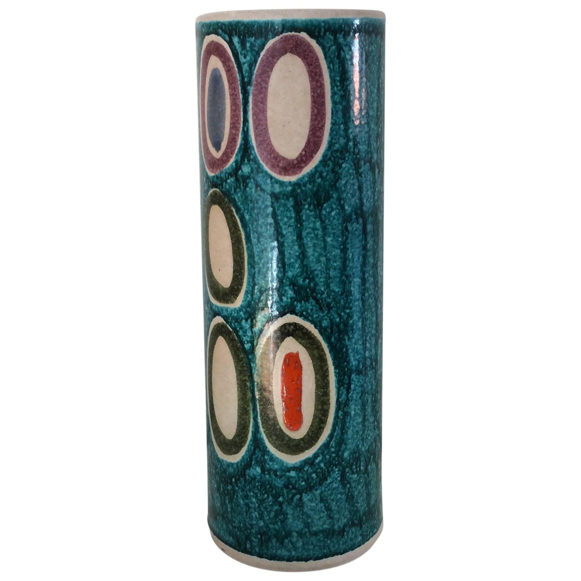 Large Abstract Italian Ceramic Vase, circa 1960