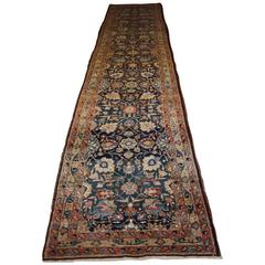 Antique North Persian Kurdish Runner of Very Good Long Size, circa 1900