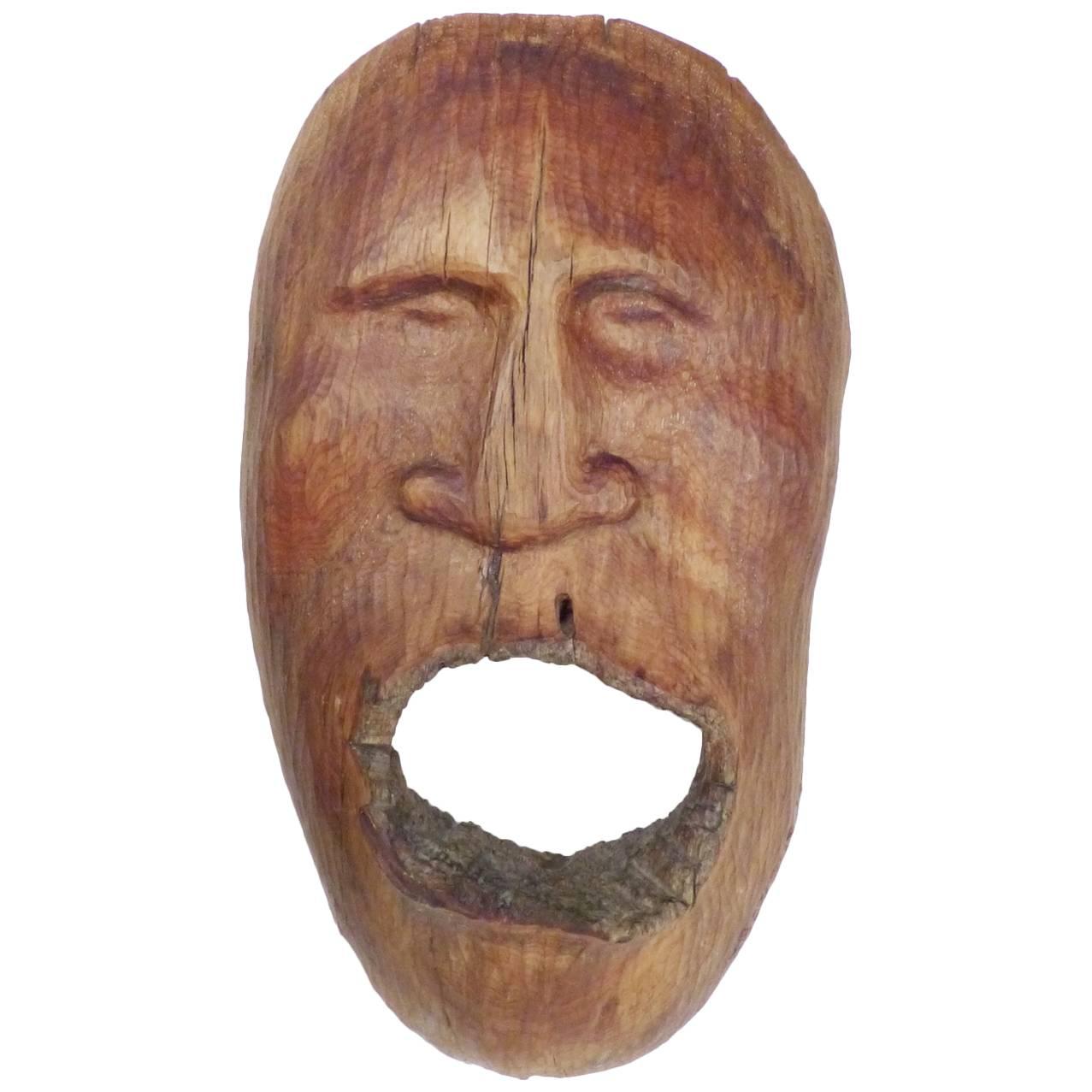 Wood Mask by Bob Haozous For Sale