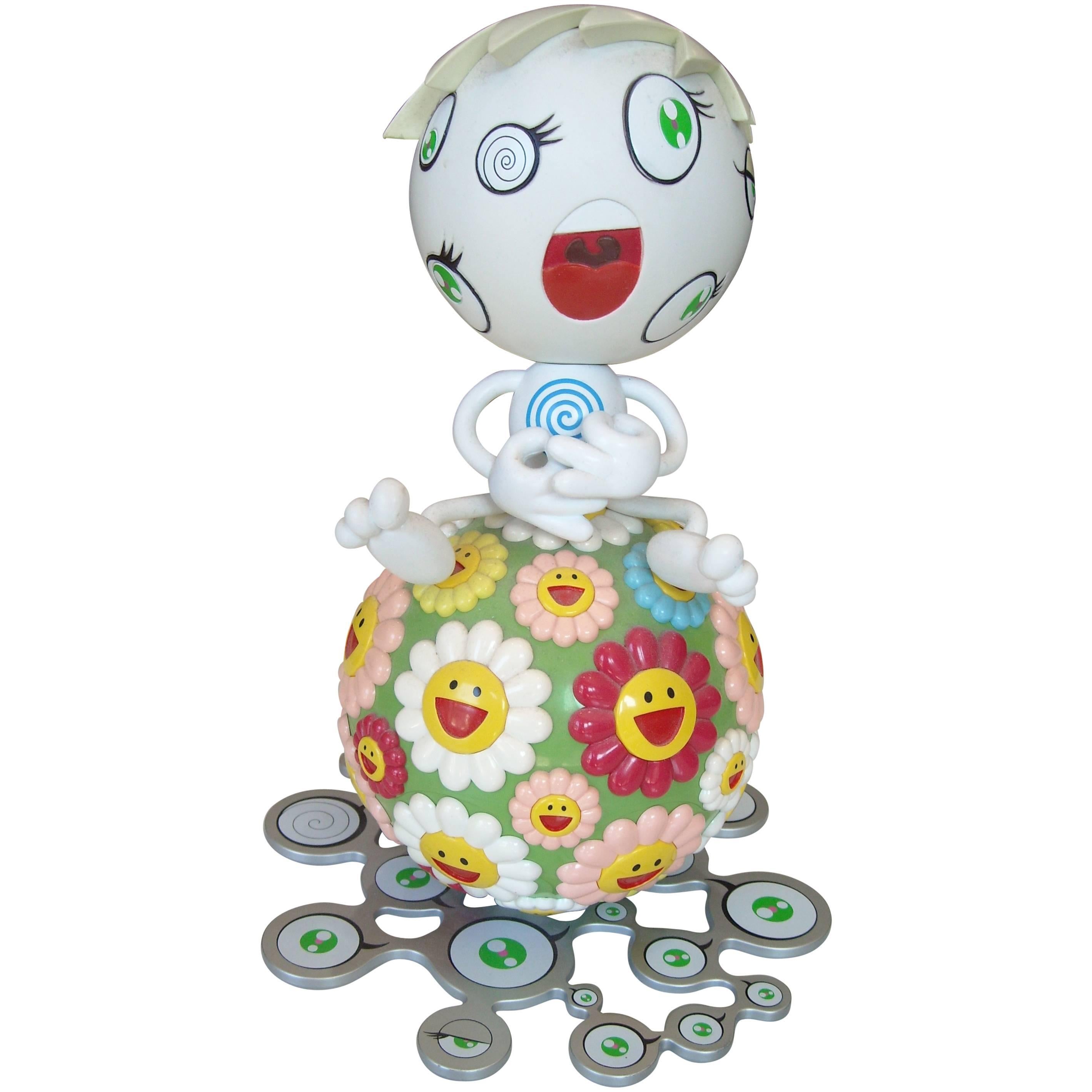 Takashi Murakami "Mr Wink" Cosmos Ball, Peter Norton Project, Plastic