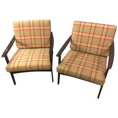Pair of Mid-Century Modern Lounge Chairs in Style of Ib Kofod-Larsen 10