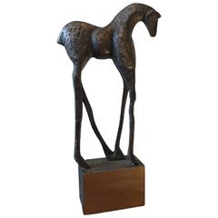 1960s Modernist Abstract Equine Sculpture