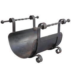 1920s Iron Log Holder