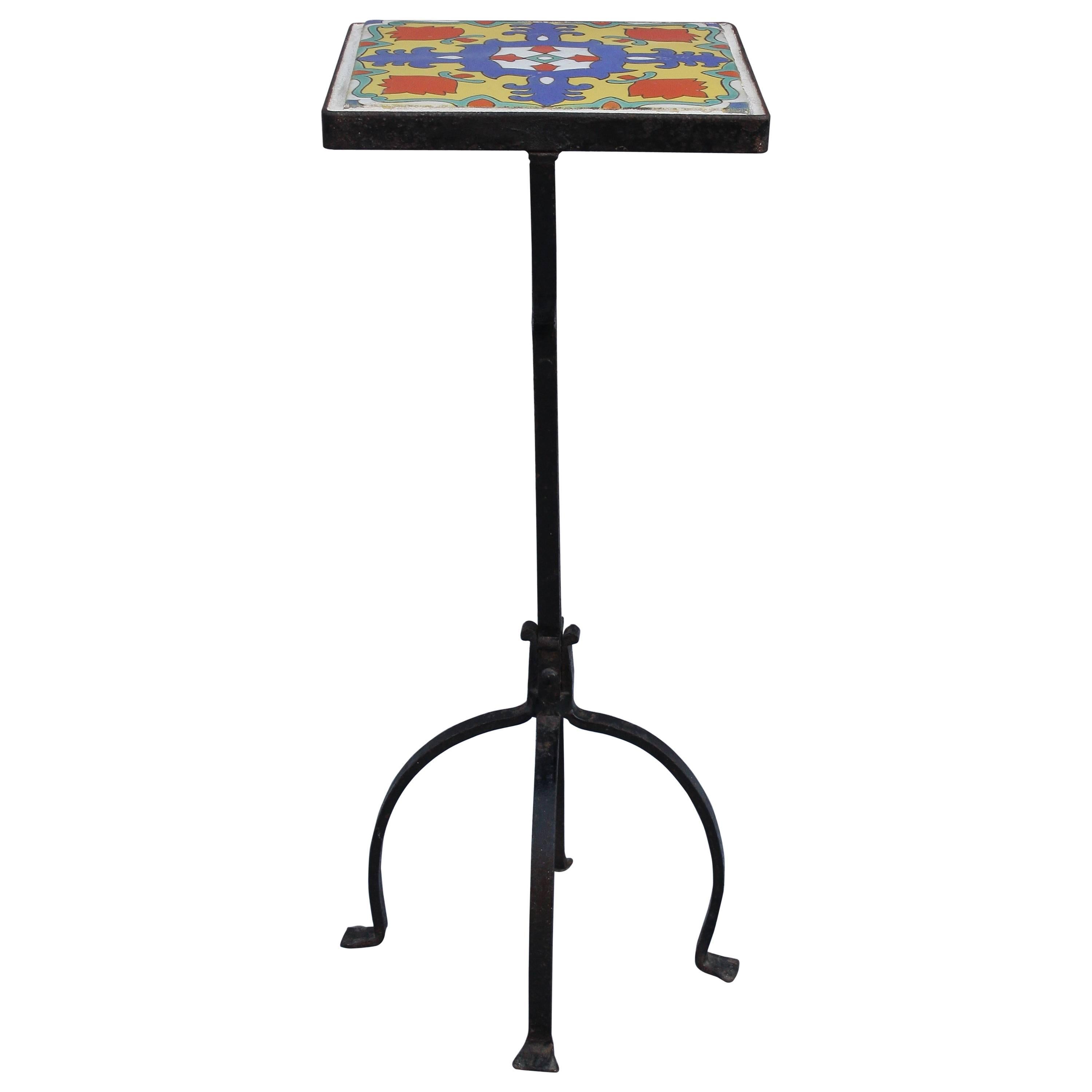 1920s Iron Table with California Tile