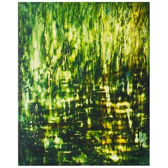  Rupert Muldoon Green River II, Contemporary Egg Tempera Painting