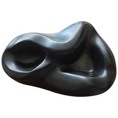 Midcentury French Abstract Ceramic Dish in the Manner of Georges Jouve 1