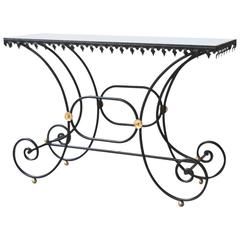 Hollywood Regency French Console Table