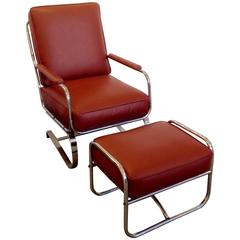 Springer Lounge Chair and Ottoman Kem Weber