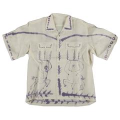 Pablo Picasso Designed and Numbered Shirt Edited by Bruno Compagnon, 1955
