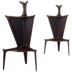 Authentic Rosewood Corner Tables from the 1950s 11