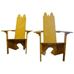 Pair of Modernist Lounge Chairs by Gino Levi Montalcini from 1927 12