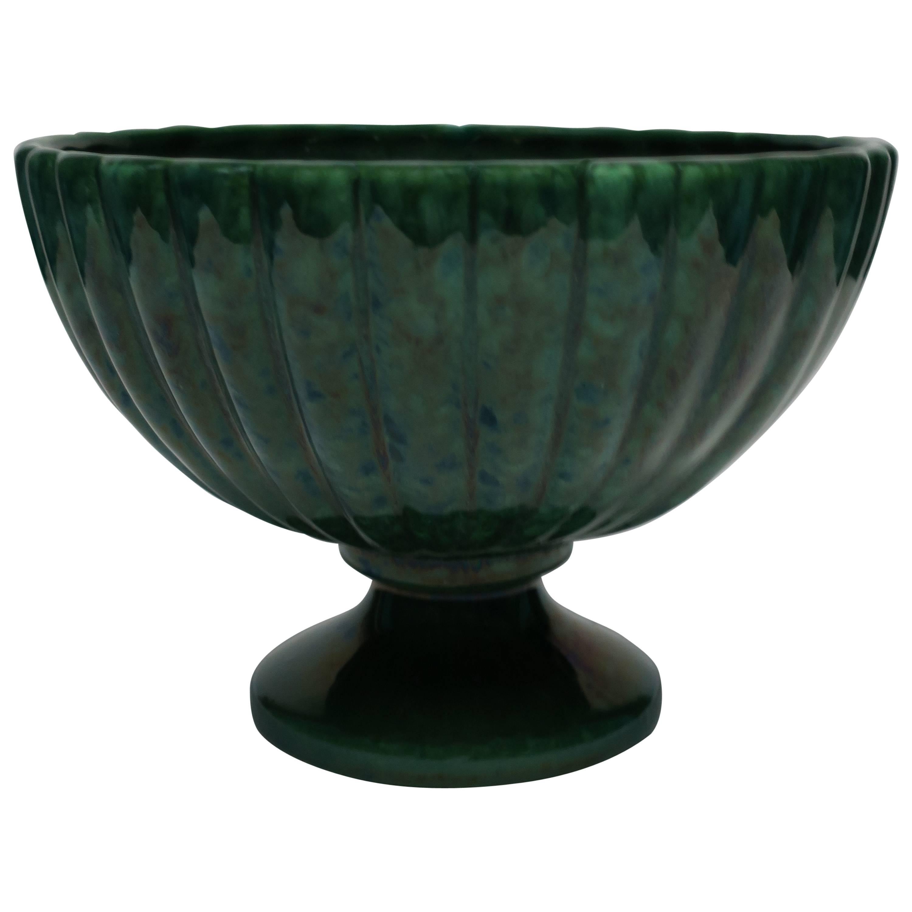 Vintage Haeger Green Vase 4 For Sale on 1stDibs