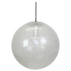 Very Large Bubble Glass and Chrome Pendant by Peill & Putzler, 1970s 11
